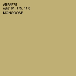 #BFAF75 - Mongoose Color Image