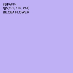 #BFAFF4 - Biloba Flower Color Image