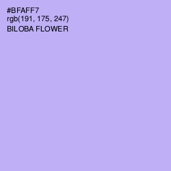 #BFAFF7 - Biloba Flower Color Image