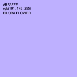 #BFAFFF - Biloba Flower Color Image
