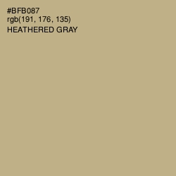 #BFB087 - Heathered Gray Color Image