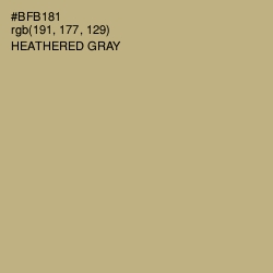 #BFB181 - Heathered Gray Color Image