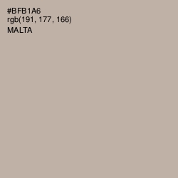 #BFB1A6 - Malta Color Image