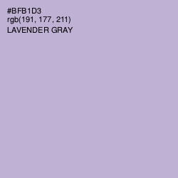 #BFB1D3 - Lavender Gray Color Image