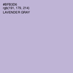 #BFB3D6 - Lavender Gray Color Image