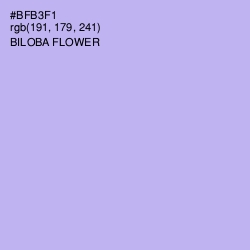 #BFB3F1 - Biloba Flower Color Image