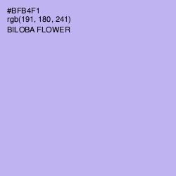 #BFB4F1 - Biloba Flower Color Image