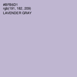 #BFB6D1 - Lavender Gray Color Image