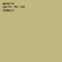 #BFB77E - Gimblet Color Image