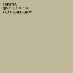 #BFB79A - Heathered Gray Color Image