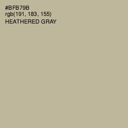 #BFB79B - Heathered Gray Color Image