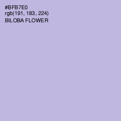 #BFB7E0 - Biloba Flower Color Image