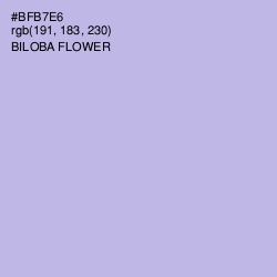 #BFB7E6 - Biloba Flower Color Image