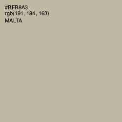 #BFB8A3 - Malta Color Image