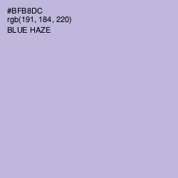 #BFB8DC - Blue Haze Color Image