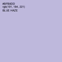 #BFB8DD - Blue Haze Color Image