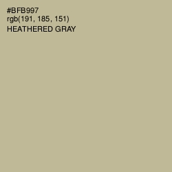 #BFB997 - Heathered Gray Color Image