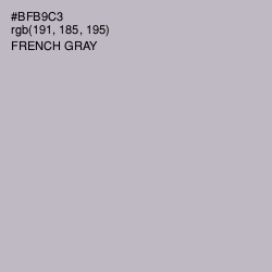 #BFB9C3 - French Gray Color Image