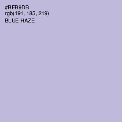 #BFB9DB - Blue Haze Color Image