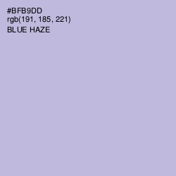 #BFB9DD - Blue Haze Color Image