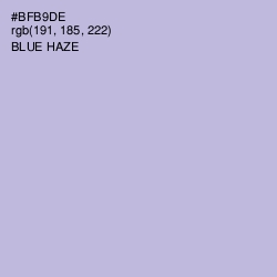 #BFB9DE - Blue Haze Color Image