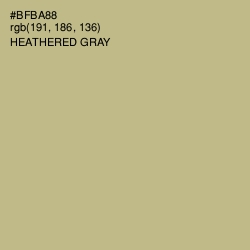 #BFBA88 - Heathered Gray Color Image