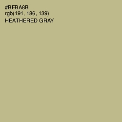 #BFBA8B - Heathered Gray Color Image