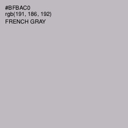 #BFBAC0 - French Gray Color Image