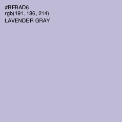 #BFBAD6 - Lavender Gray Color Image