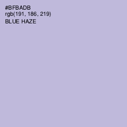 #BFBADB - Blue Haze Color Image