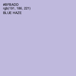 #BFBADD - Blue Haze Color Image