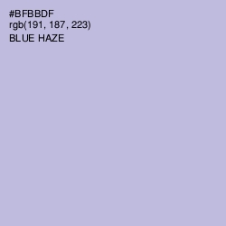 #BFBBDF - Blue Haze Color Image