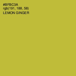 #BFBC3A - Lemon Ginger Color Image