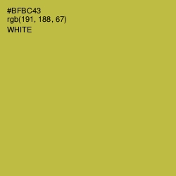 #BFBC43 - Olive Green Color Image