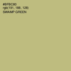 #BFBC80 - Swamp Green Color Image