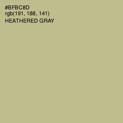 #BFBC8D - Heathered Gray Color Image