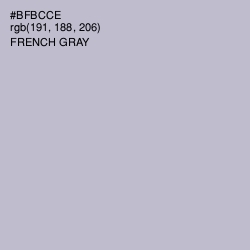 #BFBCCE - French Gray Color Image