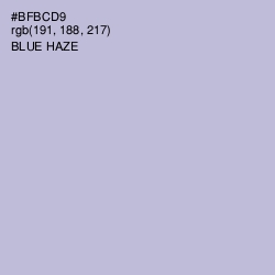 #BFBCD9 - Blue Haze Color Image