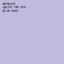 #BFBCDF - Blue Haze Color Image