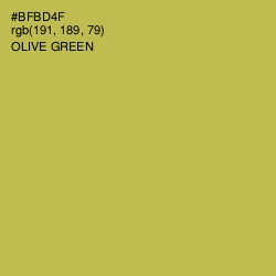 #BFBD4F - Olive Green Color Image