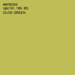 #BFBD55 - Olive Green Color Image