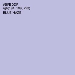 #BFBDDF - Blue Haze Color Image
