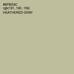 #BFBE9C - Heathered Gray Color Image