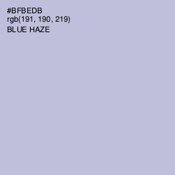 #BFBEDB - Blue Haze Color Image