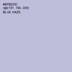 #BFBEDC - Blue Haze Color Image