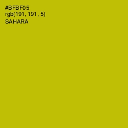 #BFBF05 - Sahara Color Image
