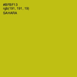 #BFBF13 - Sahara Color Image