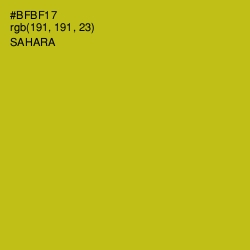 #BFBF17 - Sahara Color Image