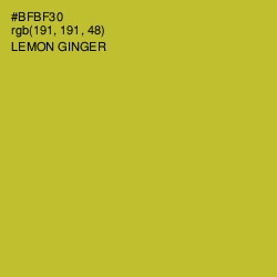 #BFBF30 - Lemon Ginger Color Image