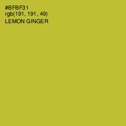 #BFBF31 - Lemon Ginger Color Image